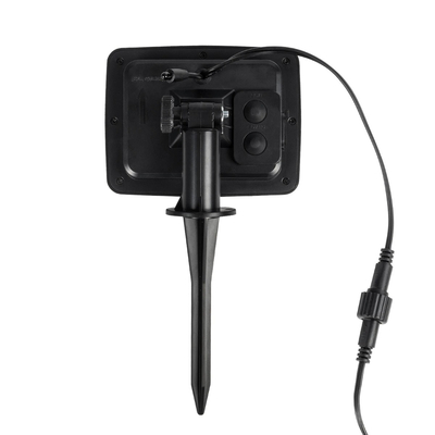 GLOBOSTAR® TWILIGHT 79667 Μοντέρνο Φωτιστικό Κήπου Γιρλάντα 7.7m με 15 Λάμπες & IR Ασύρματο Χειριστήριο LED 9W 810lm 360° DC 3.7V με Ενσωματωμένο Φωτοβολταϊκό Panel 5.5V 1.5W & Επαναφορτιζόμενη Μπαταρία Li-ion 3.7V 1x18650 2200mAh Αδιάβροχο IP65 Θερμό Λευκό 2700Κ Dimmable - Sanan SMD Chip - Μαύρο & Διάφανο - Μ770 x Π4 x Υ7cm - 2 Χρόνια Εγγύηση