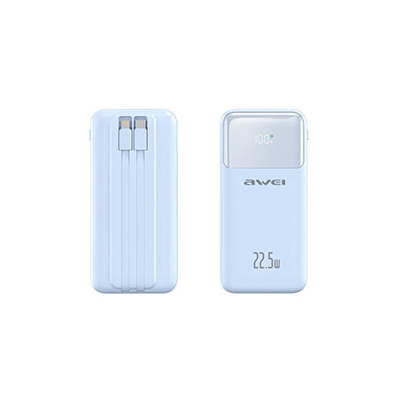 Powerbank - P106K - 10.000mah - 22.5W - AWEI - 005616 - Blue