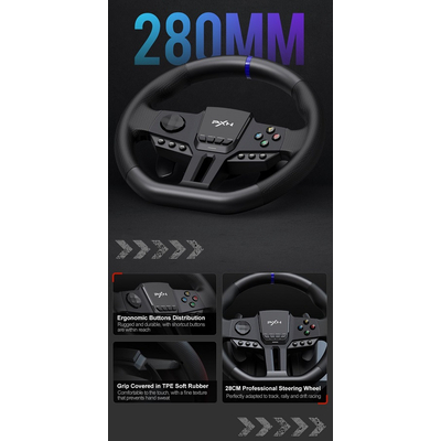 Σετ τιμονιέρα gaming με πετάλια - PXN-V900 - 900999