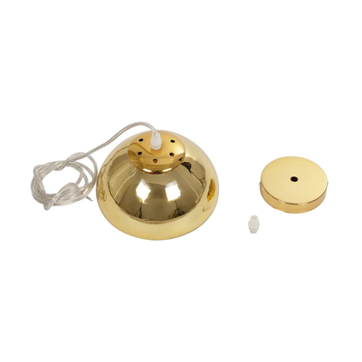 GLOBOSTAR® CRISTIN 999-0037 Μοντέρνο Κρεμαστό Φωτιστικό Οροφής με Ντουί 1 x G4 AC 220-240V IP20 - Χρυσό - Μ18 x Π18 x Υ13cm