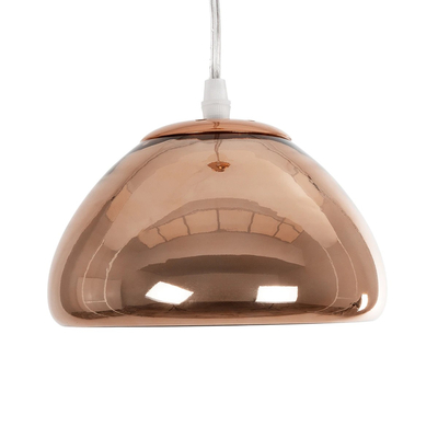 GLOBOSTAR® CRISTIN 999-0038 Μοντέρνο Κρεμαστό Φωτιστικό Οροφής με Ντουί 1 x G4 AC 220-240V IP20 - Χάλκινο - Μ18 x Π18 x Υ13cm