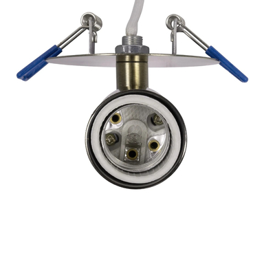 GloboStar® SARA 999-0062 Χωνευτό Φωτιστικό Οροφής Σποτ Μονόφωτο 1 x E27 IP20 Μπρούτζινο Μέταλλο - Μ8,5 x Π8,5 x Υ11cm