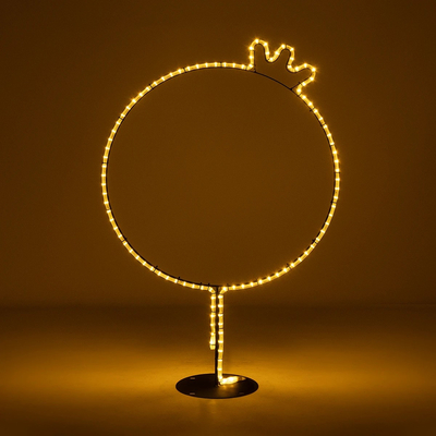 GLOBOSTAR® XMAS-CROWN-SMALL Χριστουγεννιάτικο Διακοσμητικό Φωτιστικό LED 15,6W 624lm 360° AC 220-240V Αδιάβροχο IP65 Θερμό Λευκό 2700K - Μαύρο & Διάφανο - M73 x Π25 x Υ106cm - 2 Χρόνια Εγγύηση