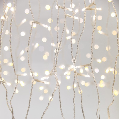 ΚΟΥΡΤΙΝΑ, 360 2CHIP LED 3mm, 31V ΜΕΤΑΣΧΗΜΑΤΙΣΤΗ, 4 ΕΠΕΚΤΑΣΕΙΣ ΕΩΣ 3 SET, 8 M/F & ΜΝΗΜΗ, TIMER & DIMMER, REMOTE, ΔΙΑΦΑΝΟ PVC ΚΑΛΩΔΙΟ, ΘΕΡΜΟ ΛΕΥΚΟ & ΛΕΥΚΟ LED, (H200 x W200cm, 20 LINES x 18 LED), ΠΑΡΟΧΗΣ 3m, IP44