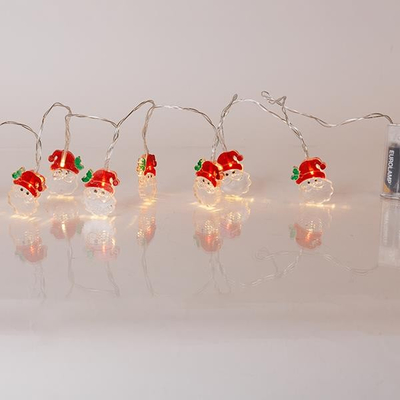 ΣΕΙΡΑ, 10 LED 5mm, ΜΕ ΠΛΑΣΤΙΚΟ ΑΓΙΟ ΒΑΣΙΛΗ, ΜΠΑΤΑΡΙΑΣ 3xAA, TIMER, ΔΙΑΦΑΝΟ PVC ΚΑΛΩΔΙΟ, ΘΕΡΜΟ ΛΕΥΚΟ LED, ΑΝΑ 10cm, ΠΡΟΕΚΤΑΣΗ ΠΑΡΟΧΗΣ 30cm, IP20