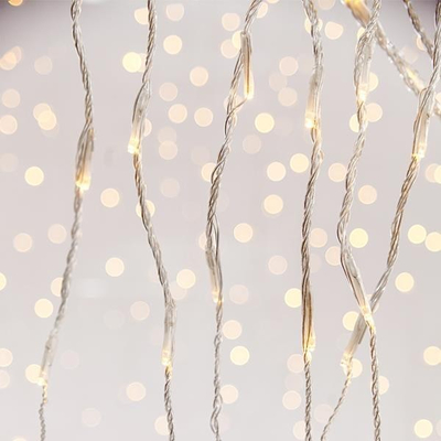 ΚΟΥΡΤΙΝΑ, 240 LED 3mm, 31V ΜΕΤΑΣΧΗΜΑΤΙΣΤΗ, ΠΡΟΓΡΑΜΜΑ SNOWFALL & ΜΝΗΜΗ, ΔΙΑΦΑΝO PVC ΚΑΛΩΔΙΟ, ΘΕΡΜΟ ΛΕΥΚΟ LED, (200x100cm), ΠΡΟΕΚΤΑΣΗ ΠΑΡΟΧΗΣ 3m, IP44