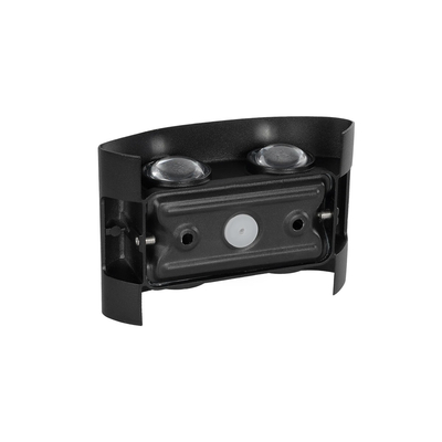 GLOBOSTAR® SIXOAD 60677 Μοντέρνο Φωτιστικό Τοίχου - Απλίκα LED 8W 1000lm 30° AC 220-240V Αδιάβροχο IP65 Θερμό Λευκό 2700K - CREE XPE Chip & TÜV SÜD Driver - Μαύρο Ματ - Μ12 x Π4 x Υ8cm - 5 Χρόνια Εγγύηση