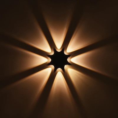 GLOBOSTAR® SPARK 60684 Μοντέρνο Φωτιστικό Τοίχου - Απλίκα LED 16W 2000lm 30° AC 220-240V Αδιάβροχο IP65 Θερμό Λευκό 2700K - CREE XPE Chip & TÜV SÜD Driver - Μαύρο Ματ - Μ25 x Π6 x Υ25cm - 5 Χρόνια Εγγύηση