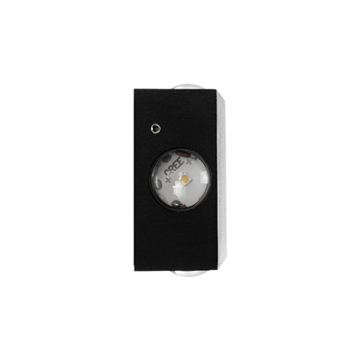 GLOBOSTAR® HIKARI 60686 Μοντέρνο Φωτιστικό Τοίχου - Απλίκα LED 8W 1000lm 30° AC 220-240V Αδιάβροχο IP65 Θερμό Λευκό 2700K - CREE XPE Chip & TÜV SÜD Driver - Μαύρο Ματ - Μ9 x Π4 x Υ9cm - 5 Χρόνια Εγγύηση