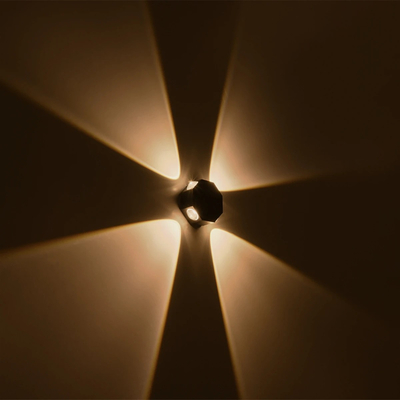 GLOBOSTAR® HIKARI 60687 Μοντέρνο Φωτιστικό Τοίχου - Απλίκα LED 8W 1000lm 30° AC 220-240V Αδιάβροχο IP65 Θερμό Λευκό 2700K - CREE XPE Chip & TÜV SÜD Driver - Μαύρο Ματ - Μ10 x Π4 x Υ10cm - 5 Χρόνια Εγγύηση