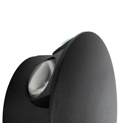 GLOBOSTAR® SOL 60690 Μοντέρνο Φωτιστικό Τοίχου - Απλίκα LED 12W 1500lm 30° AC 220-240V Αδιάβροχο IP65 Θερμό Λευκό 2700K - CREE XPE Chip & TÜV SÜD Driver - Μαύρο Ματ - Μ12 x Π5.5 x Υ12cm - 5 Χρόνια Εγγύηση