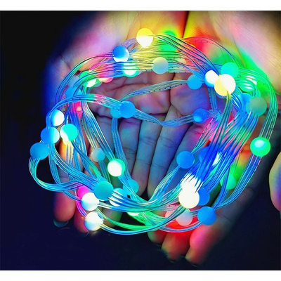 Χριστουγεννιάτικα φωτάκια LED - Φυσαλίδα - USB/10m/66L - RGB - 272356