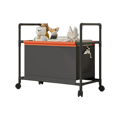 Καλάθι απλύτων & αποθήκευσης τροχήλατο - YH6906-1 - 114081 - Black