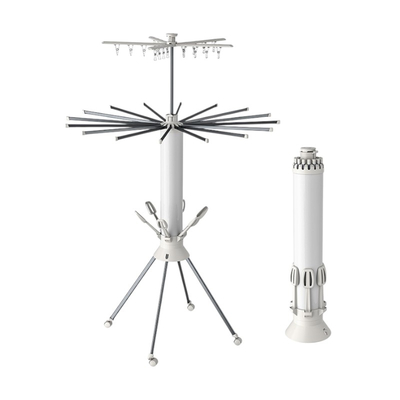 Πτυσσόμενη κρεμάστρα δαπέδου & απλώστρα ρούχων τροχήλατη - 12004-3 - 114289