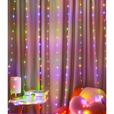 Χριστουγεννιάτικα φώτα LED - Κουρτίνα - 10/200LED - 272328 - RGB