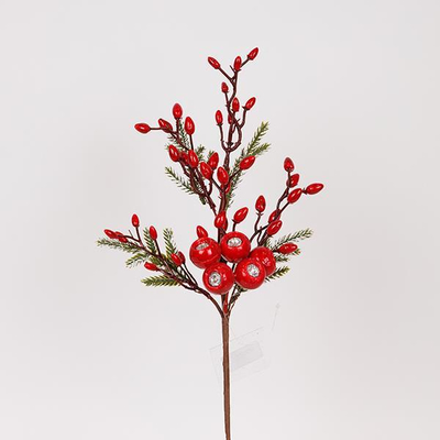 ΚΛΑΔΙ ΜΕ CRANBERRIES KAI BERRIES, 48cm