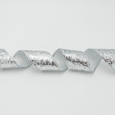 ΚΟΡΔΕΛΑ ME ΑΣΗΜΙ ΧΟΝΤΡΟΚΟΜΜΕΝΟ GLITTER, 6.30cm, 10M