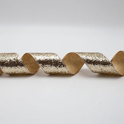 ΚΟΡΔΕΛΑ ME ΧΡΥΣΟ ΧΟΝΤΡΟΚΟΜΜΕΝΟ GLITTER, 6.30cm, 10M