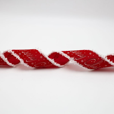 ΚΟΡΔΕΛΑ, ΚΟΚΚΙΝΗ ΜΕ ΛΕΥΚΕΣ ΧΝΟΥΔΩΤΕΣ ΑΚΡΕΣ, 914x6.3cm