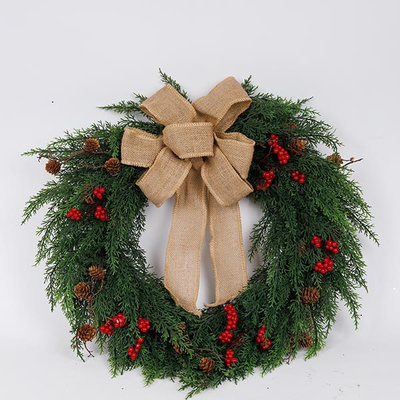 ΣΤΕΦΑΝΙ ΜΕ ΦΙΟΓΚΟ ΛΙΝΑΤΣΑ, 60cm