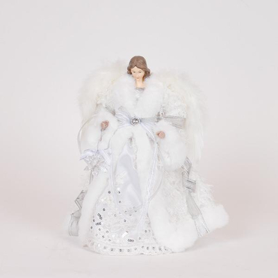 ΝΕΡΑΙΔΑ, ΜΕ ΛΕΥΚΟ ΦΟΡΕΜΑ ΚΑΙ ΧΙΟΝΟΝΙΦΑΔΕΣ, 30cm