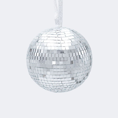 ΓΥΑΛΙΝΗ ΜΠΑΛΑ, ΝΤΙΣΚΟ, ΑΣΗΜΙ, 12cm