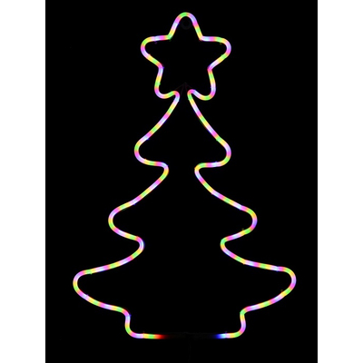 Χριστουγεννιάτικο φωτεινό διακοσμητικό LED - Δέντρο - 50cm - Colorful - 150869