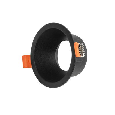 kelvo® DELTA 60629 Χωνευτό Κινούμενο Φωτιστικό Downlight Σποτ με Ντουί 1 x GU10 AC 220-240V IP20 - Μαύρο Ματ - Μ8.5 x Π8.5 x Υ3.5cm / Q7.5cm