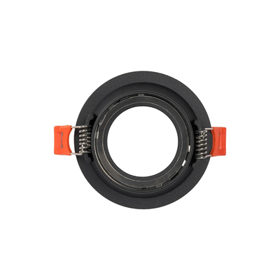 kelvo® DELTA 60629 Χωνευτό Κινούμενο Φωτιστικό Downlight Σποτ με Ντουί 1 x GU10 AC 220-240V IP20 - Μαύρο Ματ - Μ8.5 x Π8.5 x Υ3.5cm / Q7.5cm