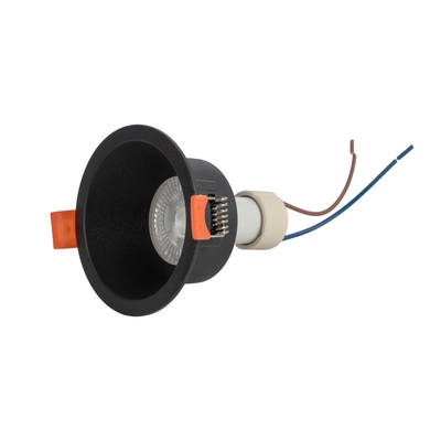 kelvo® DELTA 60629 Χωνευτό Κινούμενο Φωτιστικό Downlight Σποτ με Ντουί 1 x GU10 AC 220-240V IP20 - Μαύρο Ματ - Μ8.5 x Π8.5 x Υ3.5cm / Q7.5cm