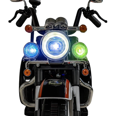 Παιδικό ηλεκτροκίνητο τρίκυκλο scooter με φάρο - BJQ-6388 - 701114 - White/Orange