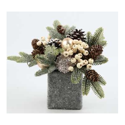 Χριστουγεννιάτικο επιτραπέζιο διακοσμητικό δεντράκι - YY24XS-YZG-2417 - 25cm - 715040