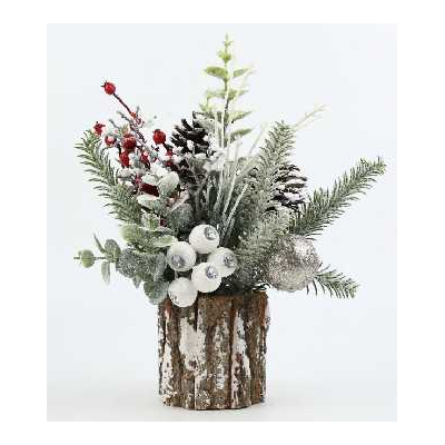 Χριστουγεννιάτικο επιτραπέζιο διακοσμητικό δεντράκι - YY24XS-YZG-2413 - 30cm - 715026