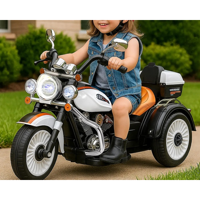 Παιδικό ηλεκτροκίνητο τρίκυκλο scooter με φάρο - BJQ-6388 - 701114 - Red