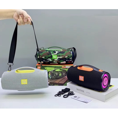 Ασύρματο ηχείο Bluetooth - TG-437 - LED RGB - 813553 - Grey