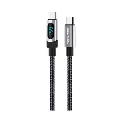 Καλώδιο φόρτισης & data με ψηφιακή οθόνη - USB Type-C σε Type-C - Super Fast Charge - X163 - 65W - 901639