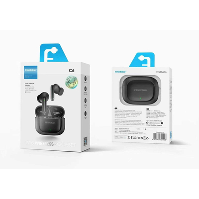 Ασύρματα ακουστικά Bluetooth με θήκη φόρτισης - C6 - Fineblue - 701458