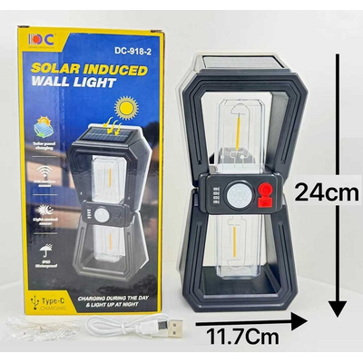 Επαναφορτιζόμενο ηλιακό φωτιστικό LED εξωτερικού χώρου - FA-DX918-2 - 123682