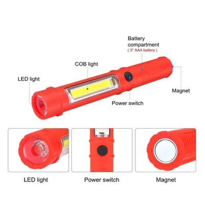 Φακός μπαταρίας LED Mini - Ράβδος - 909A - 219095 - Blue