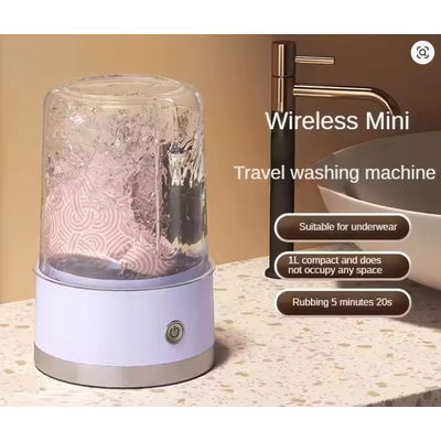Φορητό επαναφορτιζόμενο πλυντήριο ρούχων mini - YY-202555 - 863545 - Pink