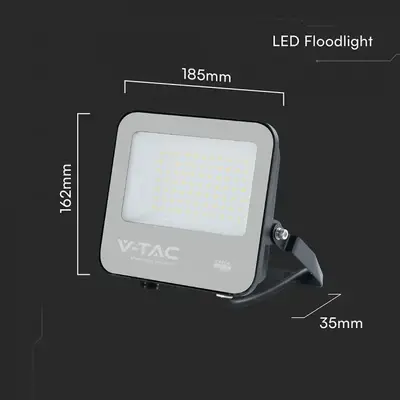50W FLOODLIGHT-CREE CHIP CCT:4000K BLACK BODY GREY GLASS (135LM/W) 6YRS WARRANTY IP65