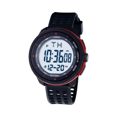 Ψηφιακό ρολόι χειρός - LS7003 - Lasika - 817360 - Black/Red