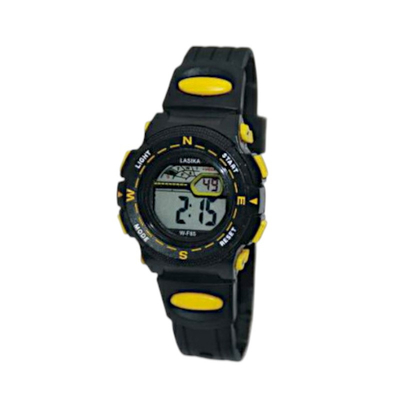 Παιδικό ψηφιακό ρολόι χειρός - LS85 - Lasika - 817421 - Black/Yellow