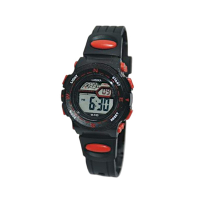 Παιδικό ψηφιακό ρολόι χειρός - LS85 - Lasika - 817421 - Black/Red
