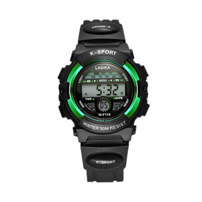 Ψηφιακό ρολόι χειρός - LS116 - Lasika - 817407 - Black/Green