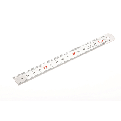 Ρίγα ατσάλινη διπλής όψης 150mm - 6". Απο την μια μεριά μετρική απο την άλλη ίντσα. / ST91401