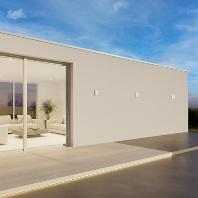 kelvo® ARKOS KLV-101-0112 Μοντέρνο Φωτιστικό Τοίχου - Απλίκα LED 8W 840lm 15° AC 220-240V Αδιάβροχο IP65 Θερμό Λευκό 2700K - Lumileds COB Chip & TÜV SÜD Driver - Λευκό Ματ - Μ14 x Π5.5 x Υ14cm - 5 Χρόνια Εγγύηση