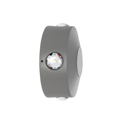 kelvo® ARKOS KLV-101-0108 Μοντέρνο Φωτιστικό Τοίχου - Απλίκα LED 8W 840lm 15° AC 220-240V Αδιάβροχο IP65 Θερμό Λευκό 2700K - Lumileds COB Chip & TÜV SÜD Driver - Γκρι Ανθρακί Ματ - Μ13 x Π5.5 x Υ13cm - 5 Χρόνια Εγγύηση