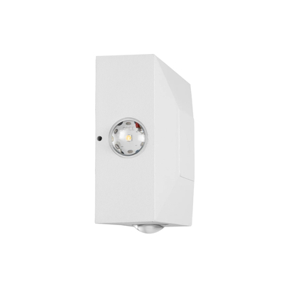 kelvo® ARKOS KLV-101-0112 Μοντέρνο Φωτιστικό Τοίχου - Απλίκα LED 8W 840lm 15° AC 220-240V Αδιάβροχο IP65 Θερμό Λευκό 2700K - Lumileds COB Chip & TÜV SÜD Driver - Λευκό Ματ - Μ14 x Π5.5 x Υ14cm - 5 Χρόνια Εγγύηση