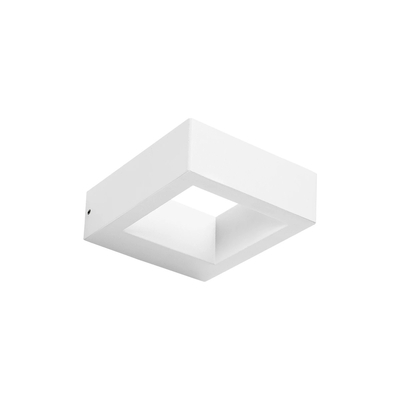 kelvo® AURA KLV-101-0118 Μοντέρνο Φωτιστικό Τοίχου - Απλίκα LED 7W 875lm 45° AC 220-240V Αδιάβροχο IP65 Θερμό Λευκό 2700K - Bridgelux COB Chip & TÜV SÜD Driver - Λευκό Ματ - Μ15 x Π12.5 x Υ4.5cm - 5 Χρόνια Εγγύηση